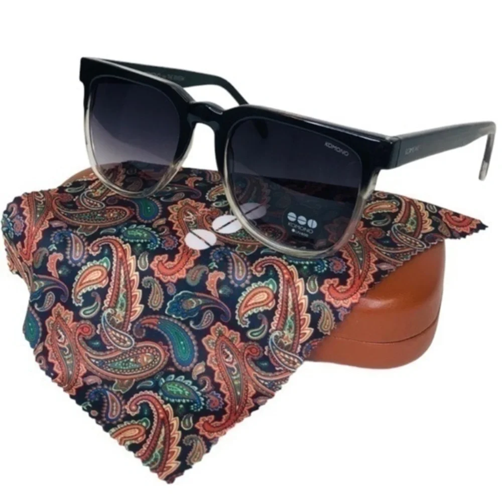 Sunglasses Riviera Paisley KOMONO Men’s Sunglasses NEW black gray